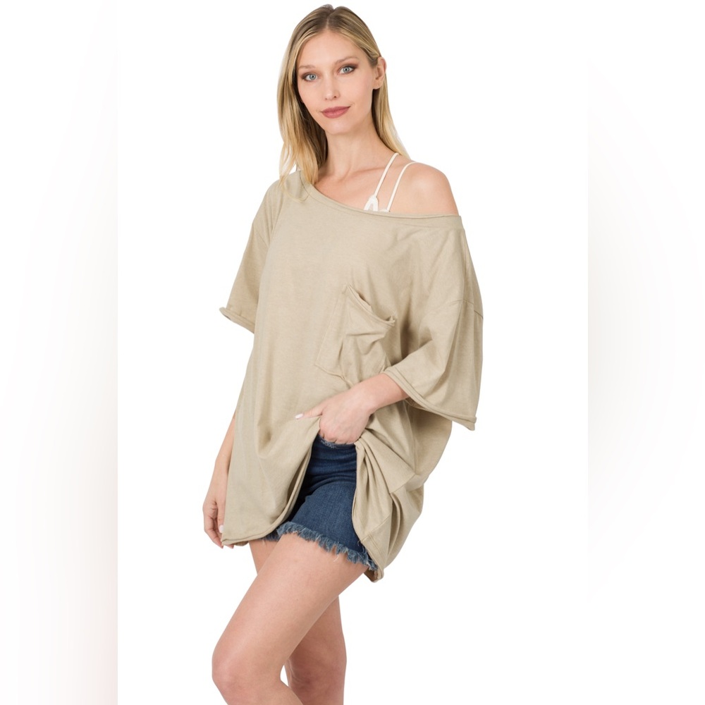 Ash Mocha Oversized T-Shirt Zenana